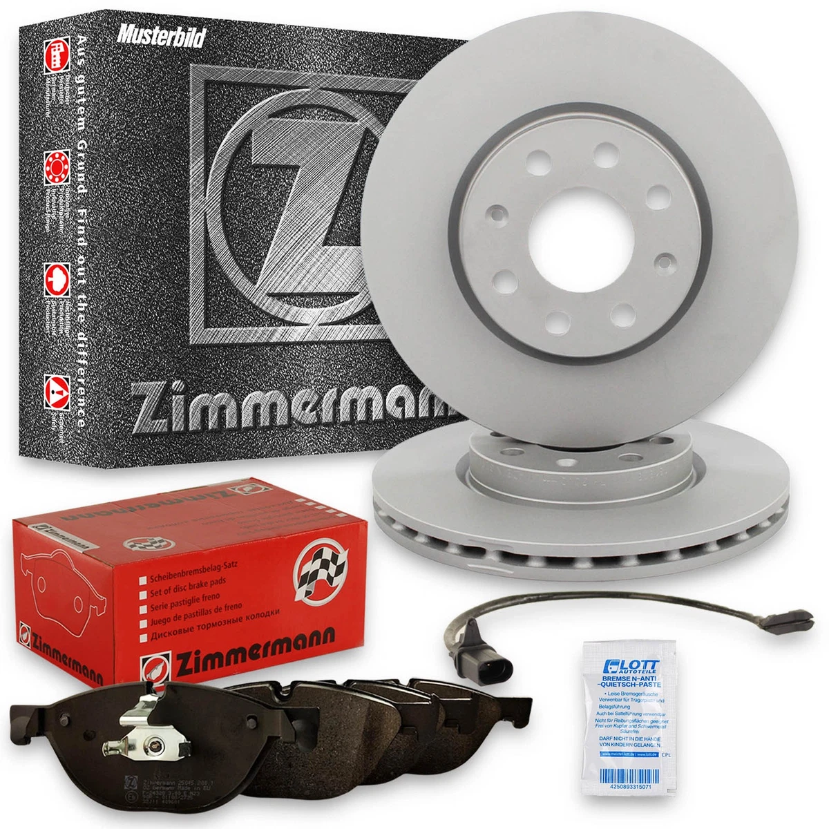 Гальмівні колодки і диски Zimmermann для Mercedes-Benz Sprinter 4-t C
